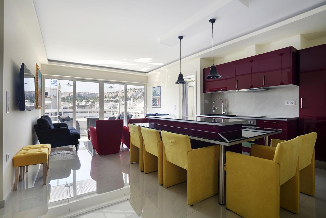 Unique 3-Bed, 3-Bath Apt With Acropolis Views Sg69 Athen Exterior foto
